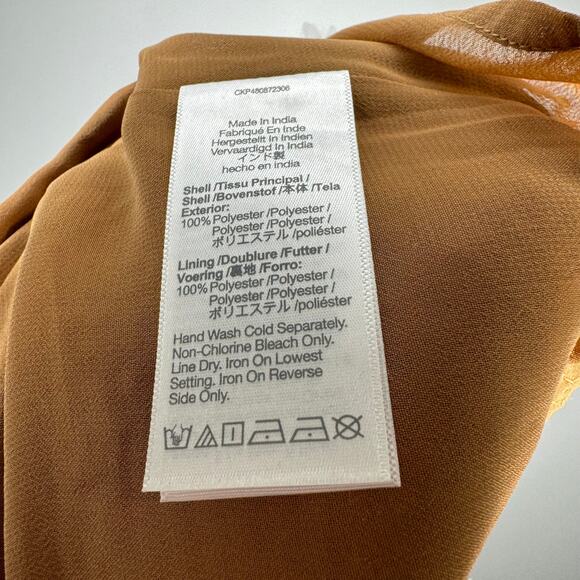 NWT MADEWELL Sequin Midi Skirt Tan 00 - Picture 6 of 6